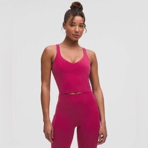 Lululemon Hot Raspberry Pink Align Tank Cropped Athletic Top Size 6